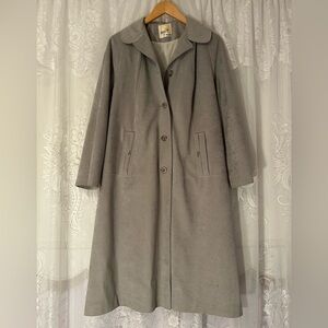 Vintage 1960s Mod Grey Coat Mona Lisa by Niccolini Mid Century Jacket